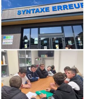 Les CAPa 1 MDA et TF du CFAA71 à la découverte de l’association Syntaxe Erreur