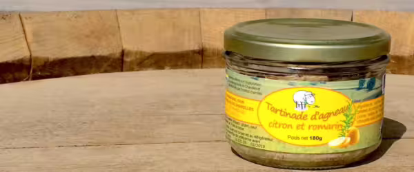 Tartinade d'agneau citron et romarin (180g)